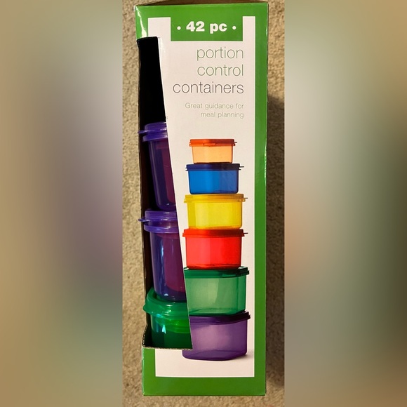 42 Piece Portion Control Containers with Lids - Picture 2 of 6